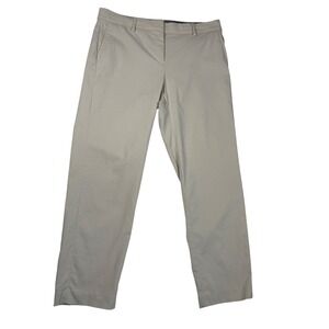 J. Jill Wearever Collection Refined Woven Trousers Tan Khaki Pants 8 P Workwear